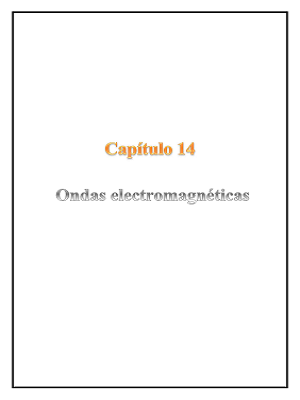 Capítulo 14 - Ondas electromagnéticas